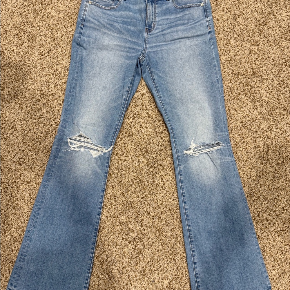 American Eagle Outfitters Light Blue Flare Jeans